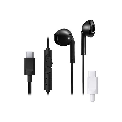 JVC HA-FR17UC - Écouteurs avec micro - intra-auriculaire - filaire - USB-C - noir