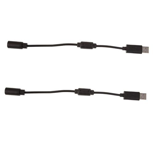 Lot De 2 Manettes De Joystick Avec Câble Usb Détachable, Pour Xbox 360 Et Xbox 360 One