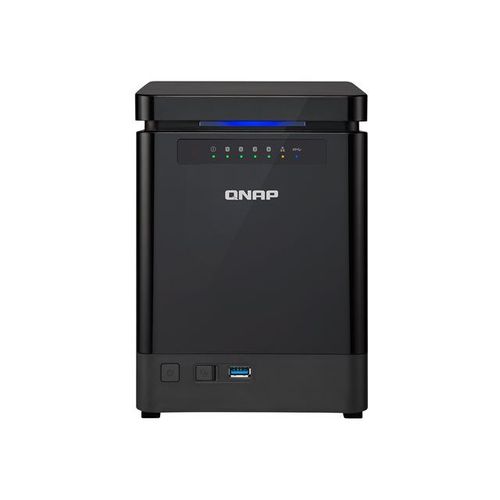 QNAP TS-453mini - Serveur NAS - 4 Baies - SATA 6Gb/s - RAID 0, 1, 5, 6, 10, JBOD, disque de réserve 5 - RAM 2 Go - Gigabit Ethernet - iSCSI support