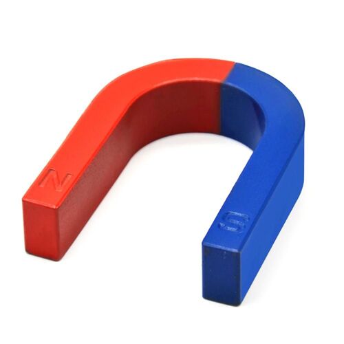 Outil D'expérimentation Physique Pour Enfants, Pôle, Fuchsia, Rouge, Bleu, Peint, En Forme De U, Fer À Cheval, Aimant, Jouet Fongique Pour Enfants, Étudiant, Nouveau