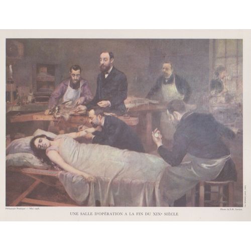 Salle D'opération À La Fin Du Xixe Siècle 