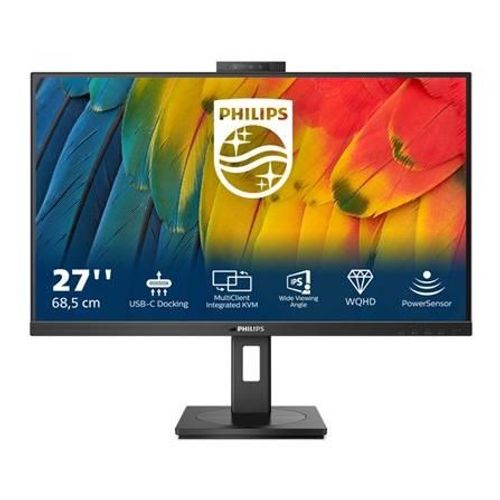 Philips 27B1U5601H - 5000 Series - écran LED - USB - 27" - 2560 x 1440 QHD @ 75 Hz - IPS - 350 cd/m² - 1000:1 - 4 ms - HDMI, DisplayPort, USB-C - haut-parleurs - noir