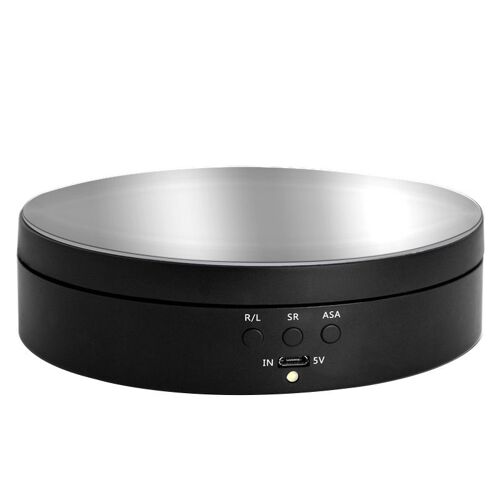 Présentoir Rotatif Électrique À 3 Vitesses 360 Degrés, Support De Bijoux, Batterie Pour Photographie Et Tournage Vidéo