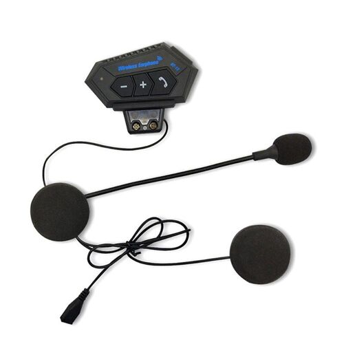 Oreillette Bluetooth Bt12 Mains Libres, Facile À Transporter, Oreillette Légère Pour Moto, Intercom