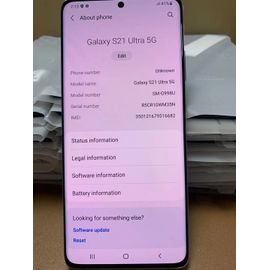 Samsung Galaxy S21 Ultra 5G 128 Go Noir fantôme