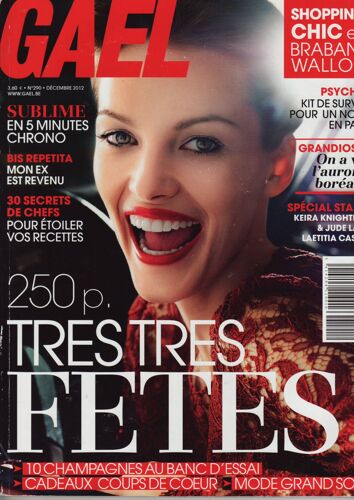 Gael (Edition Belge) / 12-2012 N°290 : Lou Doillon (2p) - Keira Knightley / Jude Law (4p)