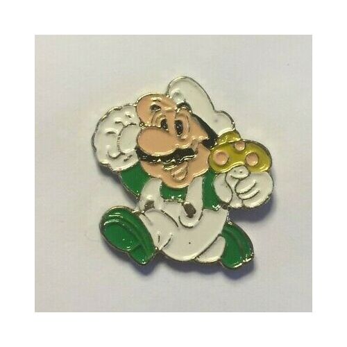 Pin's Nintendo Rétro Gaming Mario Déguisé En Luigi Champignon Rouge 1988