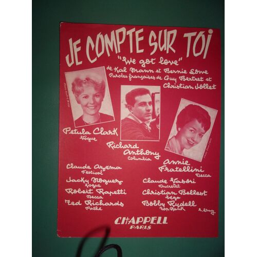 Richard Anthony, Petula Clark "Je Compte Sur Toi"