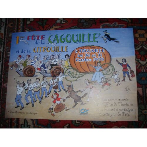 Affiche De La 1ère Fête De La Cagouille Et De La Citrouille À Trouville...