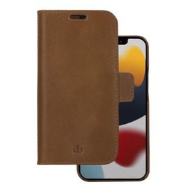 Dbramante1928 Lynge - Étui À Rabat Pour Téléphone Portable - Cuir Pleine Fleur - Brun Clair - Pour Apple Iphone 13 Pro Max
