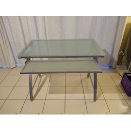 Très Beau Bureau Informatique En Verre Trempé