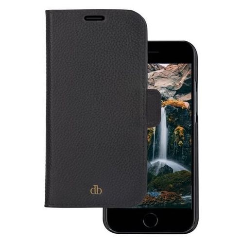 dbramante1928 New York - Étui à rabat pour téléphone portable - noir nuit - pour Apple iPhone 7, 8, SE (2e génération)