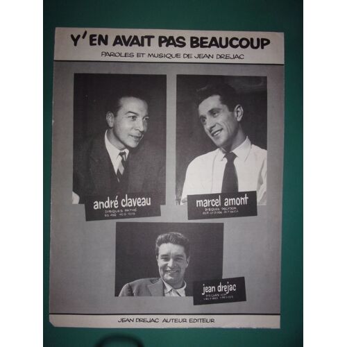 Marcel Amont, André Claveau "Y'en Avait Pas Beaucoup"