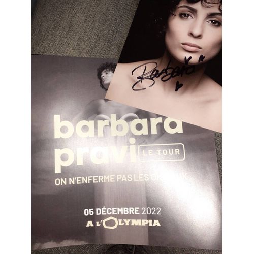 Autographe Barbara Pravi + Flyer