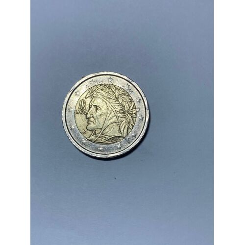 Très Rare Pièce De 2 Euros Dante  Alighieri 2002