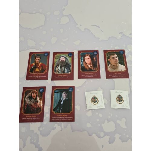 Lot De 6 Cartes Harry Potter Auchan + 2 Vignettes