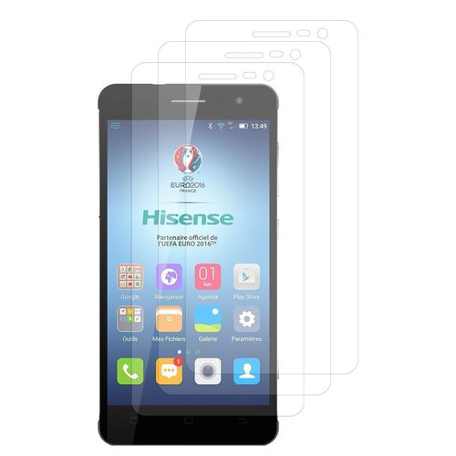 Lot / Pack De 3 Films Pour Hisense C20 5.0''/ King Kong Ii C20/ Infinium Ko C20 Protection D'écran Clear Transparent