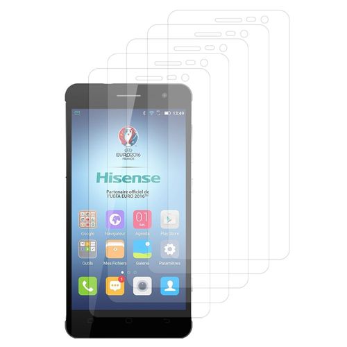 Lot / Pack De 5 Films Pour Hisense C20 5.0''/ King Kong Ii C20/ Infinium Ko C20 Protection D'écran Clear Transparent