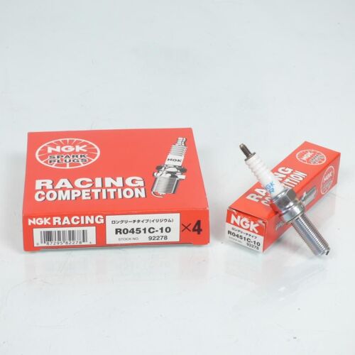 Boite De 4 Bougie D'allumage Ngk Racing Competition R0451c-10 Pour Moto Neuf