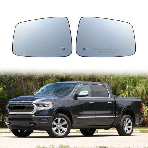Pour 2009-2019 Ram 1500 2500 Voiture Gauche Droite Aile De Porte Latérale Chauffante Rétroviseur Lentille Verre