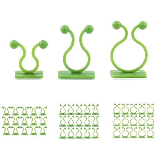 Clip De Fixation De Vigne Vert Invisible, Dispositif De Fixation De Vigne À Plantes Grimpantes, Crochet De Fixation Auto-Adhésif, Dispositif De Fixation De Vigne, 120 Pièces