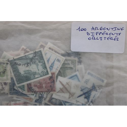 Argentine 100 Timbres Différents