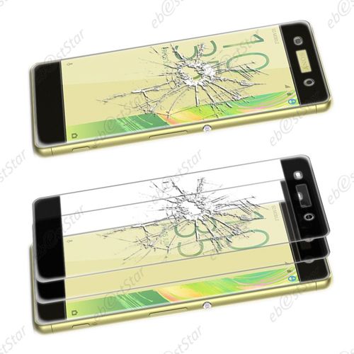 Ebeststar ®  Verre Trempé Incurve Vitre Anti Casse Protecteur Anti-Rayure Anti Choc Pour Sony Xperia Xa, Xa Dual, Couleur Noir