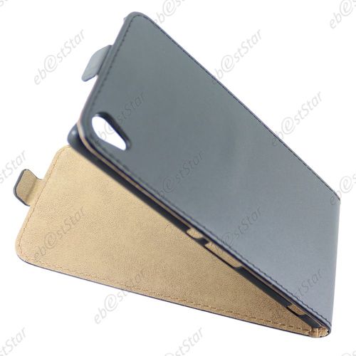 Ebeststar ®  Film Protection Écran En Verre Trempé + Etui En Pu Cuir Clapet Ultra Fine Housse Coque Pour Sony Xperia Xa Ultra, Xa Ultra Dual, Couleur Noir