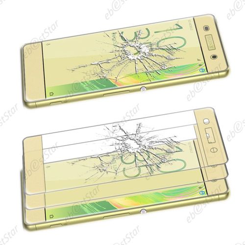 Ebeststar ®  Verre Trempé Incurve Vitre Anti Casse Protecteur Anti-Rayure Anti Choc Pour Sony Xperia Xa, Xa Dual, Couleur Or / Dorrée