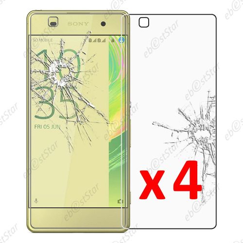 Ebeststar ® Pour Sony Xperia Xa, Xa Dual - Lot X4 Film Protection Écran Verre Trempé Anti Casse Anti-Rayures