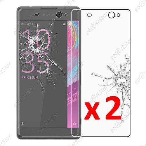 Ebeststar ® Pour Sony Xperia Xa Ultra, Xa Ultra Dual - Lot X2 Film Protection Écran Verre Trempé Anti Casse Anti-Rayures