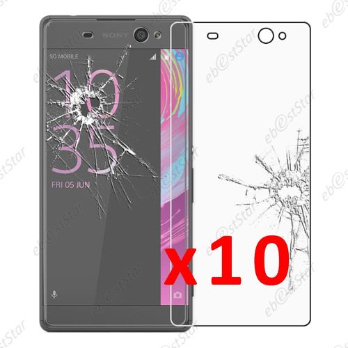 Ebeststar ® Pour Sony Xperia Xa Ultra, Xa Ultra Dual - Lot X10 Film Protection Écran Verre Trempé Anti Casse Anti-Rayures