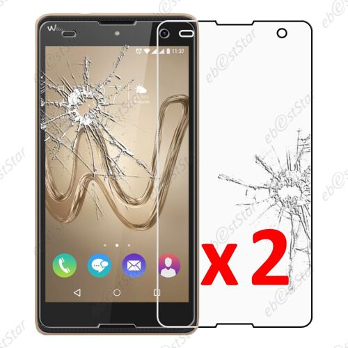 Ebeststar ® Pour Wiko Robby - Lot X2 Film Protection Écran Verre Trempé Anti Casse Anti-Rayures