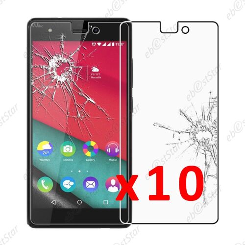Ebeststar ® Pour Wiko Pulp 4g - Lot X10 Film Protection Écran Verre Trempé Anti Casse Anti-Rayures