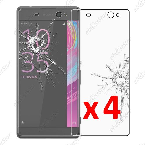 Ebeststar ® Pour Sony Xperia Xa Ultra, Xa Ultra Dual - Lot X4 Film Protection Écran Verre Trempé Anti Casse Anti-Rayures