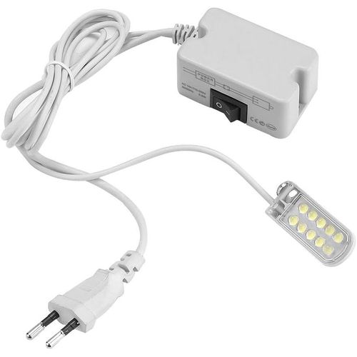 KALANKA-Lampe à LED pour Machine-Outil, Lampe à col de Cygne de Travail léger 2W avec Base magnétique pour Machine à Coudre 110-265V EU Plug