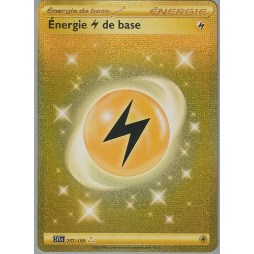 Carte Pokémon - Energie Electrique - 257/198 - Secrète-Rare - Ecarlate Et Violet
