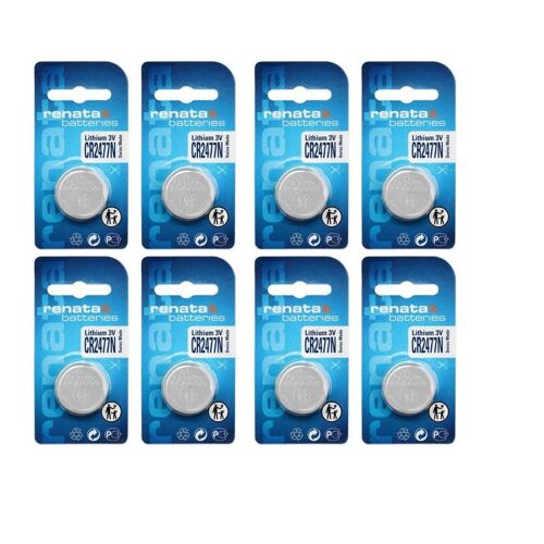 8 piles Renata CR2477N lithium 950 mAh 3 V