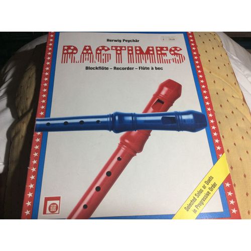 Ractimes   Flûte À Bec  Livre De Partitions 