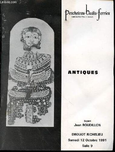Catalogue De Vente Aux Encheres : Vases Et Pièces De Forme En Terre Cuite / Faiences Émaillées / Sculptures En Pierre Et En Albatre / Sculptures En Bois / Céramiques De L'équateur Et De ...