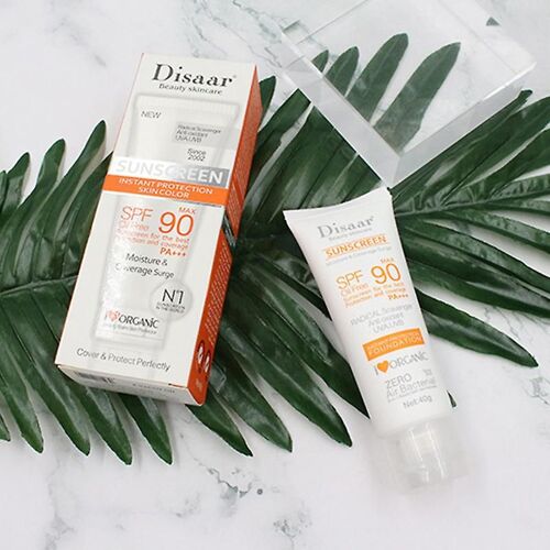 Spf 90 Crème Solaire Rafraîchissante Non Grasse Crème Solaire Blanchissante Résistante À La Sueur Et À L'eau Pour Le Visage Nouveau
