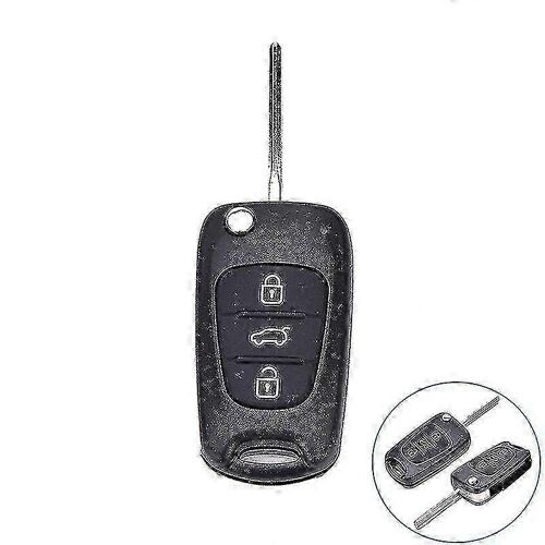 Étui à clé pliante à distance 3 boutons Fob pour Hyundai I20 I30 Ix35 I35 Uncut