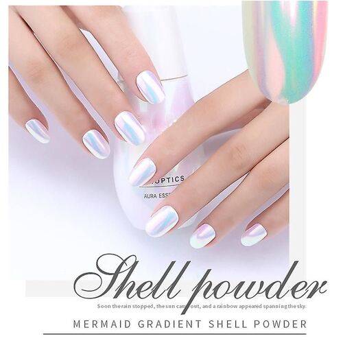 Nail Art Bijoux Paillettes Poudre Sirène Perle Miroir Miroir Poudre Néon Poudre 20231120 