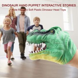 Mardi Gras Cadeaux Dinosaure Main Marionnette Jouets Caoutchouc Souple Réaliste Enfants Cadeaux Jouet