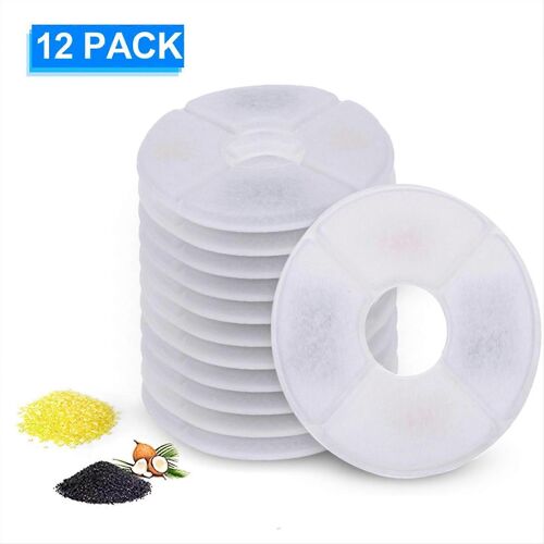 12pcs Pet Cat Water Fountain Filtres Fontaines Filtres De Remplacement