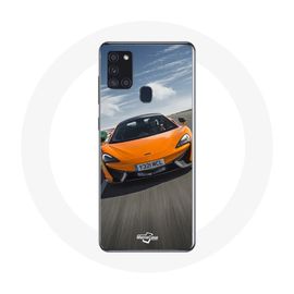Coque Samsung Galaxy A21s Formule 1 Mclaren Orange