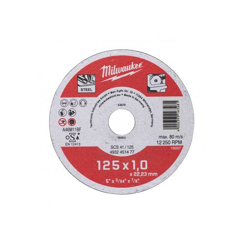 Disque à tronçonner pour métaux 125x1 mm CONTRACTOR | 4932451477 - Milwaukee