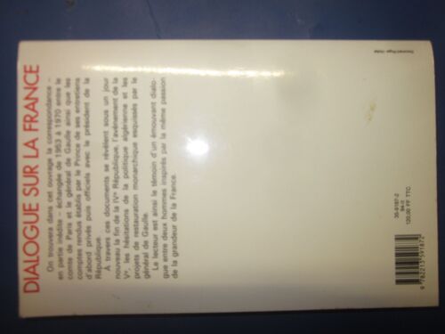 Dialogue Sur La France.Correspondance Et Entretiens.1953-1970.