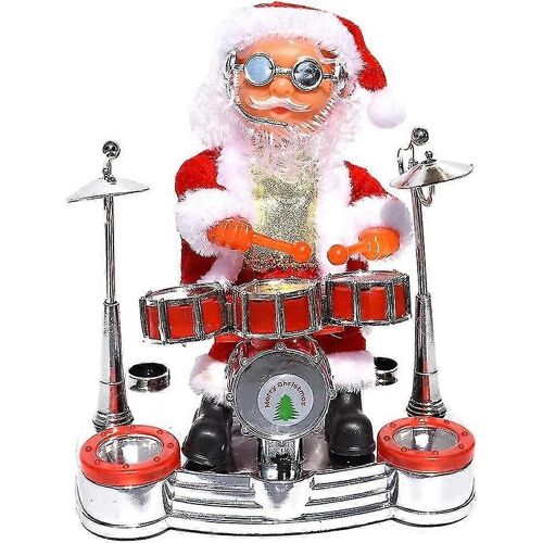 Le Chant De La Danse Du Père Noël Pour Jouer Le Tambour Jouet, Les Piles De Jouets Musicaux Poupée De Décoration De Noël Des Enfants Des Cadeaux