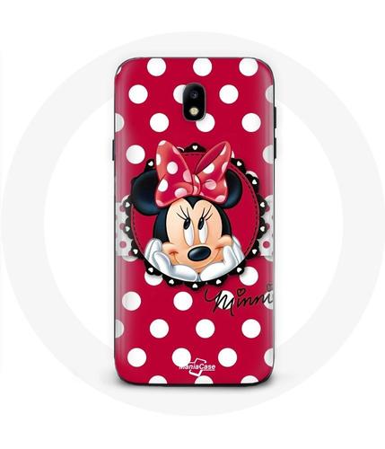Coque Samsung Galaxy J3 2017 Minnie Mouse Dessin animé Rouge